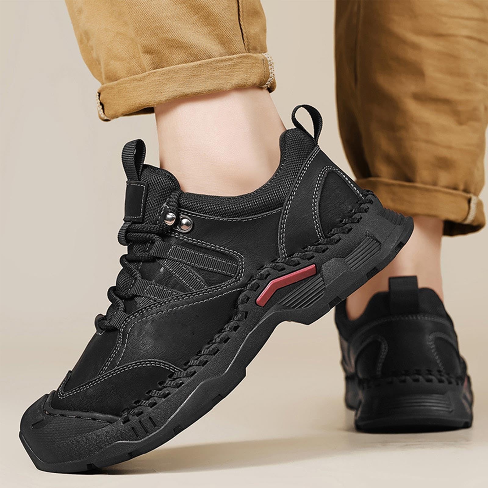 Baskets Décontractées Pour Hommes Chaussures De Randonnée À Lacets En Plein