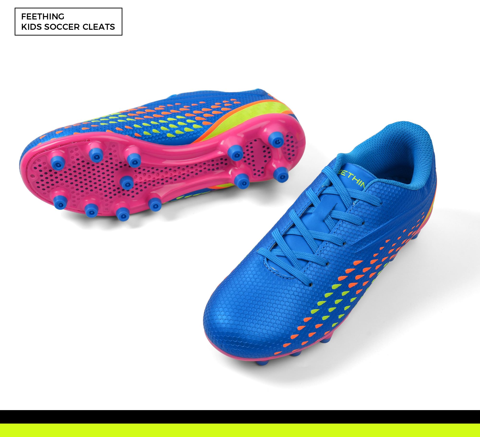 Chaussures de Football Légères pour Enfants Garçons Filles Antidérapantes