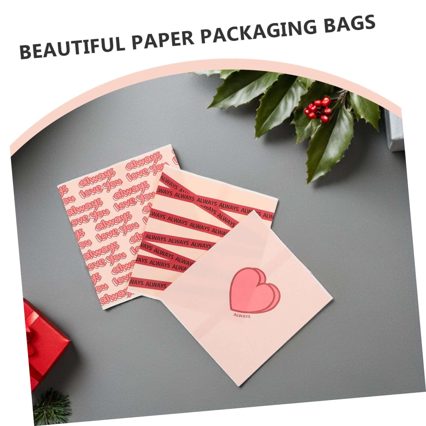 5 Set Sacchetti Per Biscotti Confezione Sacchetti Per Snack Pratici E Decorativi Per Regali E Design Cuore E Inglesi 30 Pezzi * 5