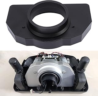 レーシングステアリングホイールブラケットベアリングマウント、G25 G27 G29 G920 G923のアルミニウムゲームステアリングホイール修理の修正、ゲームエクスペリエンスの向上 (黒)