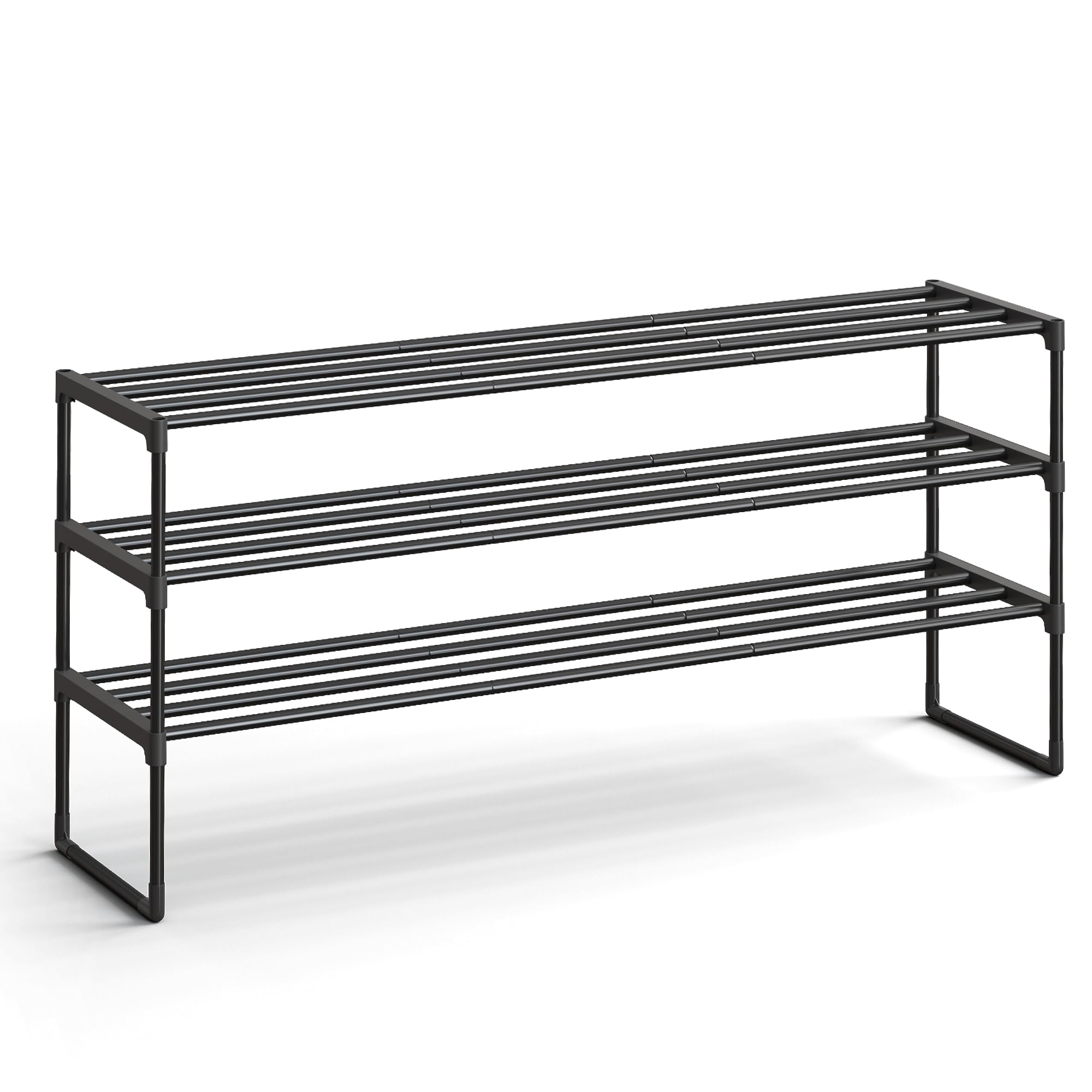Amazon.com: SONGMICS Shoe Rack, 3-Tier Shoe Organizer, Metal