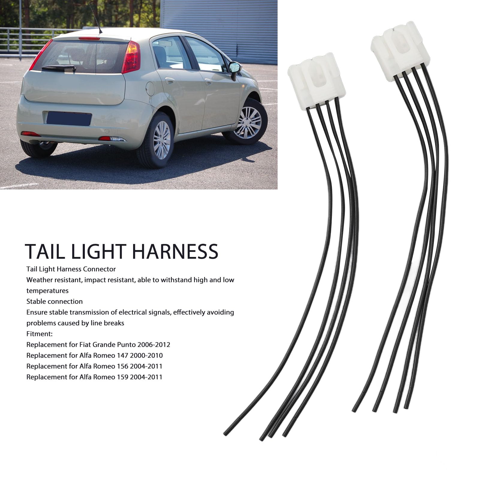 Connettore Cablaggio Fanale Posteriore Auto 4 Pin Luce Posteriore Spina - Foto 4