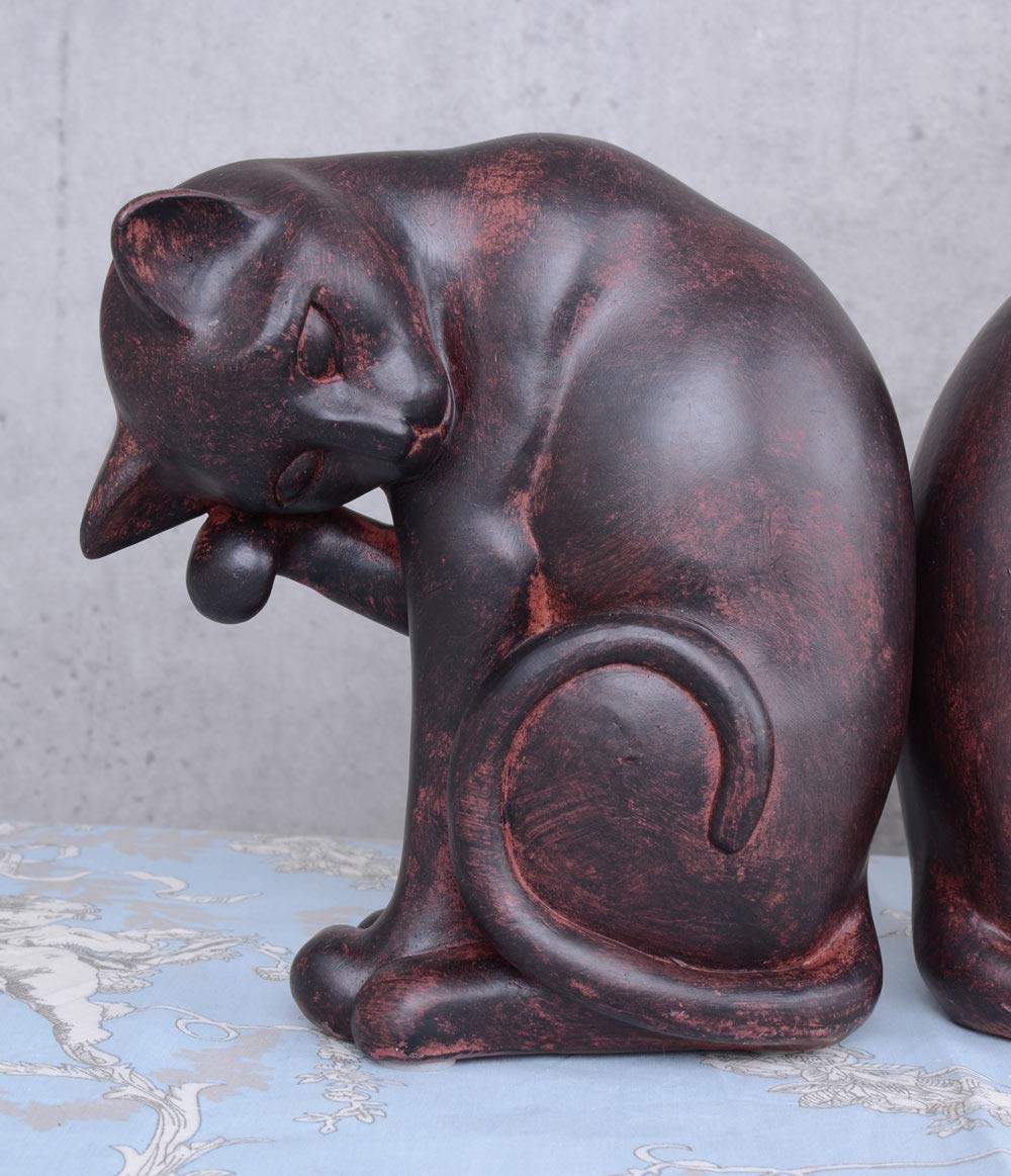 Dos gatos Soporte De Libros con Estilo Decoración Art Decó