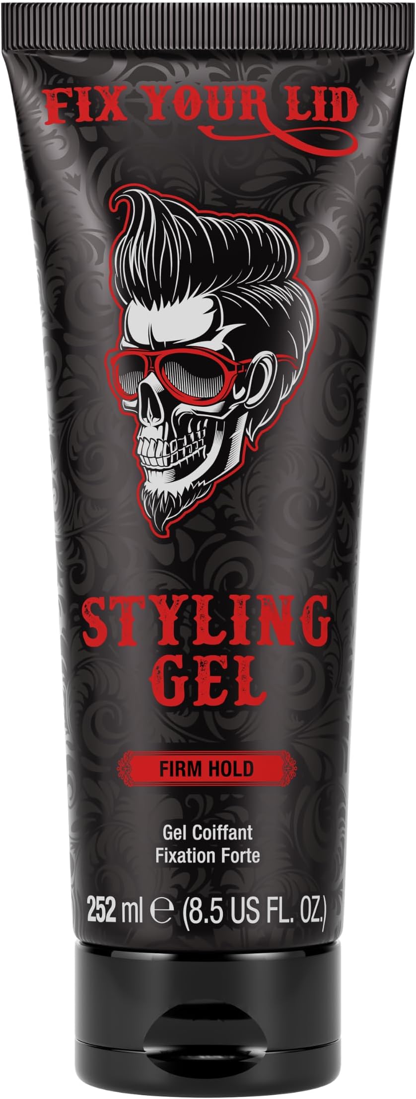 Fix Your Lid Styling Gel for Men's Hair - Firm Hold with Fuller Look - Strong Hold Gel for All Men's Hair Types & Styles - Easy To Wash Out - 8.5 Oz