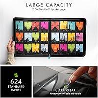 Vista 3 de Vault X Carpeta con Cremallera de 12 Bolsillos XL para Tarjetas Coleccionables - 624 tarjetas, Material de Álbum Exo-Tec Premium, 26 Páginas