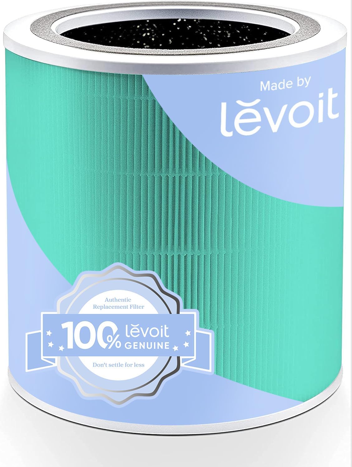 LEVOIT Genuine Core 400S-P Air Purifier Toxin Absorber Replacement Filter, Supports HEPA Sleep Mode, High-Efficiency Activated Carbon for Removal of Odor, Pollen, Smoke, Core 400S-RF-TX, 1 Pack, Green