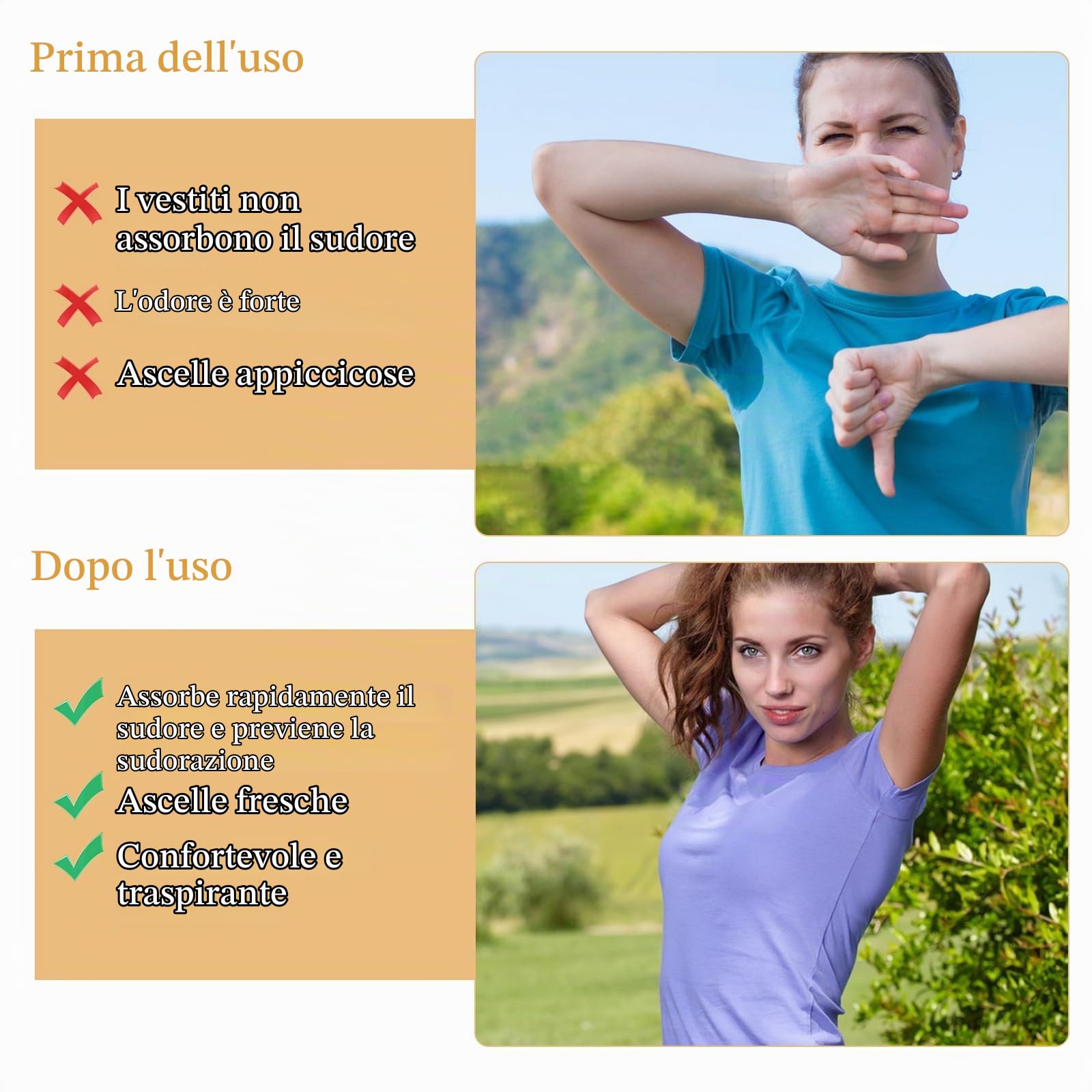 3 Pezzi Gilet Antisudore Ascellare con Rete Protezione dal Assorbenti Ascellari Gilet Traspiranti Camicia Assorbente Ascellare Lavabile Riutilizzabile per Donna(Nero,Bianco,Beige) L