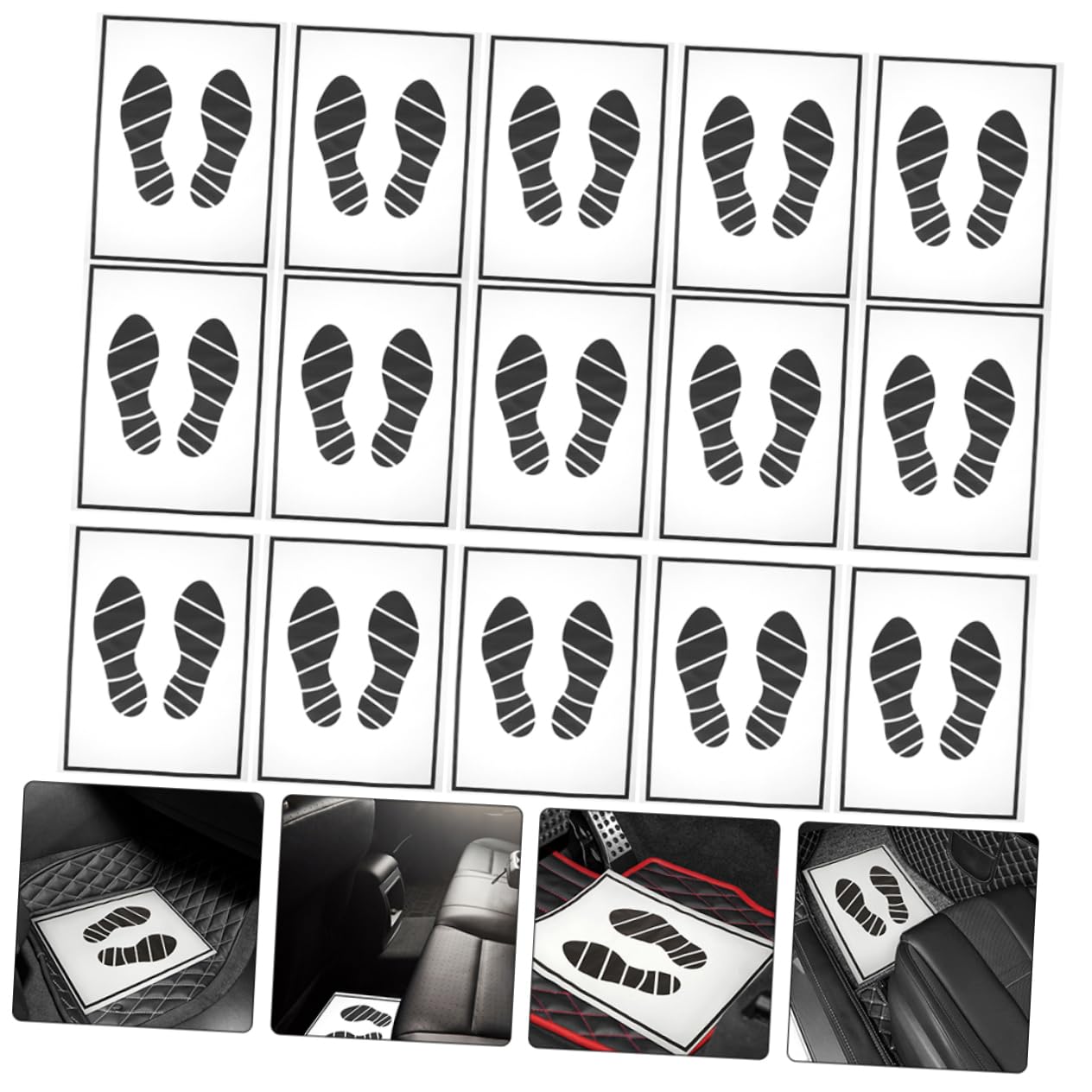 Zerodeko 30pcs Disposable Paper Floor Mats for Cars Protective Vehicle Foot Pads Auto Floor Protection for Vehicles — view 8
