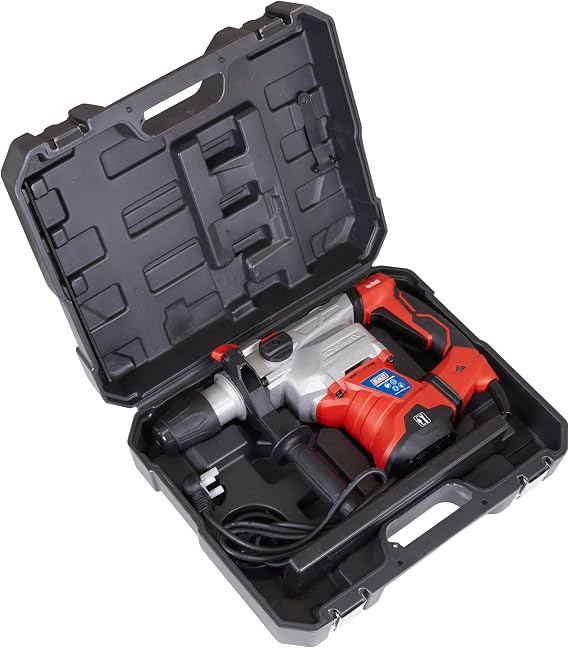 Sealey SDSMAX40 SDS Max Rotary Hammer Drill 1500W/230V, Black, 40mm