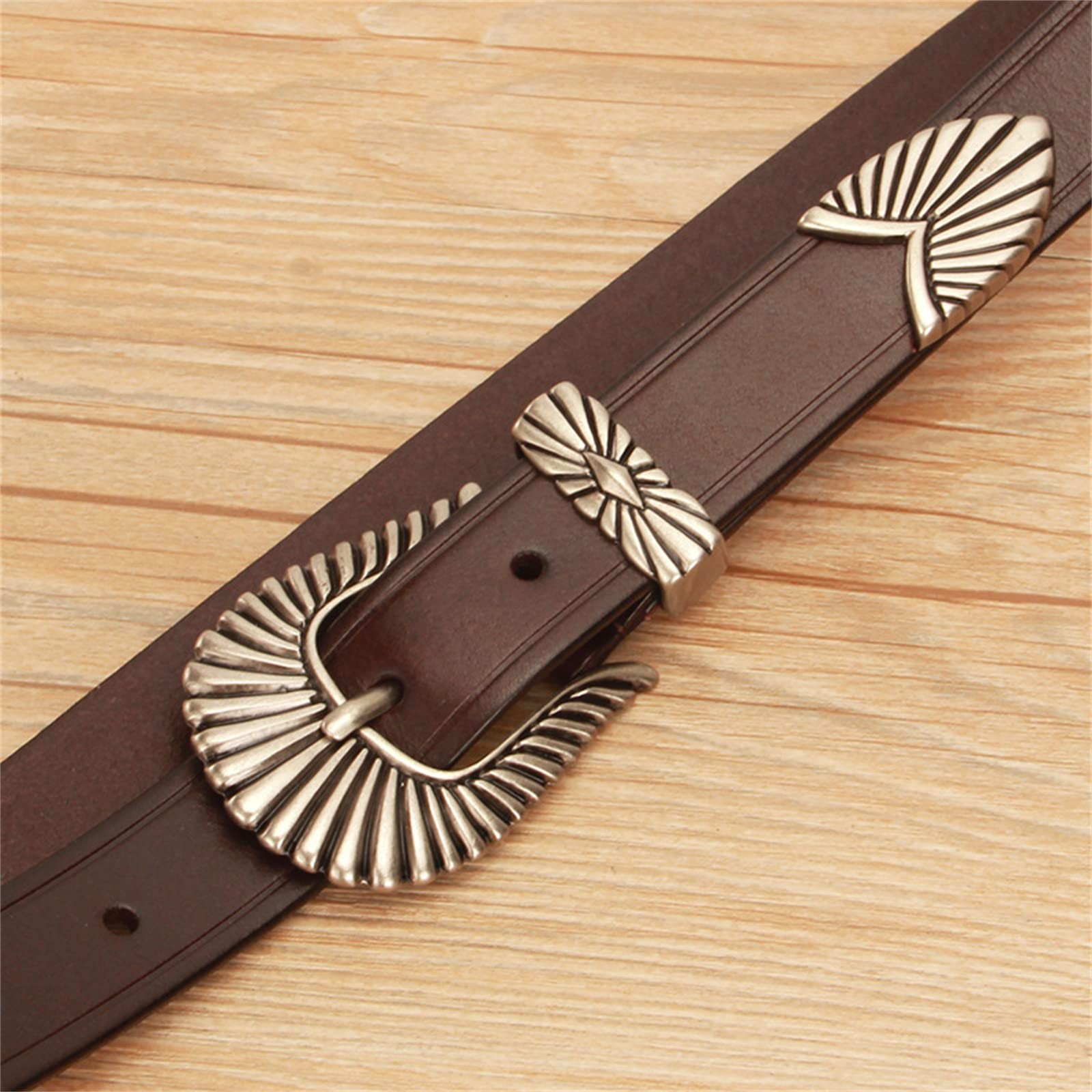 Hip-Hop-Gürtel Personalisierter Punkgürtel und Ledergürtel (Color : Brown, Size : 110cm)