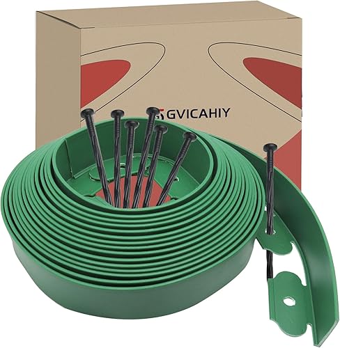 Miniatura 10 de Borde de paisaje de pared alta, borde de borde de jardín, borde de césped y borde de paisaje, borde de cama de flores sin excavar, borde de plástico