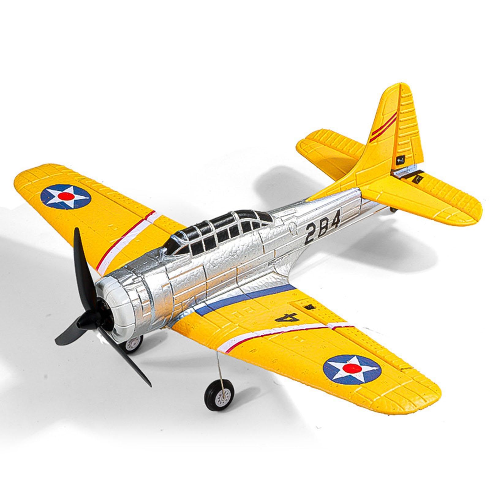 RC Avión Teledirigido de Espuma EVA con Cuatro Canales Motor Brushless Avanzado Giroscopio de Seis Ejes Estabilizador Funciones Acrobáticas y Fácil