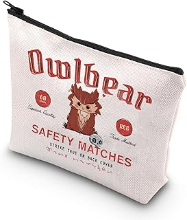 TSOTMO Game Merch BG3 Gift Owlbear Safety Matches Makeup Zipper Pouch Bag Gamer Gift for Girlfriend(Owlbear bag)