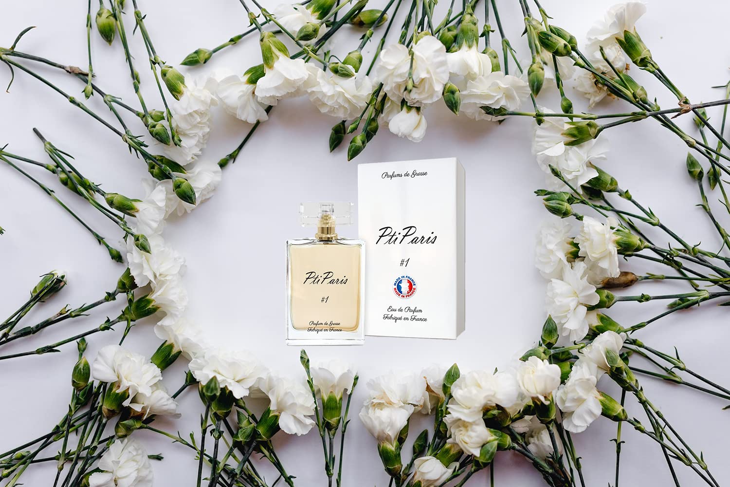 Eau de Parfum Femme #1 - Floral Gourmand ribes nero, esperido, Mandarino, Rosa, Iris, Fiore d'arancio, Caramel Polvere, Muschio, Patchouli - Prodotto a Grasse in Francia, 100 ml