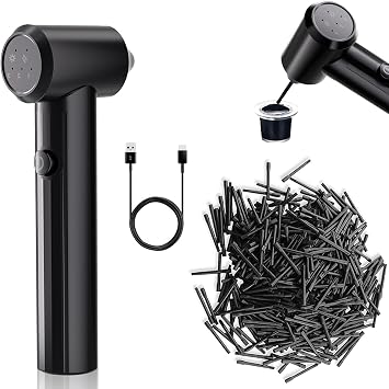 Hands-Free Tattoo Ink Mixer Kit - 3-Speed Electric Pigment Stirrer, USB-C Rechargeable Up to 17H Use, 100PCS Disposable Mixing Sticks, Portable Liquid Blender for Tattooing, Nails & Art Paint