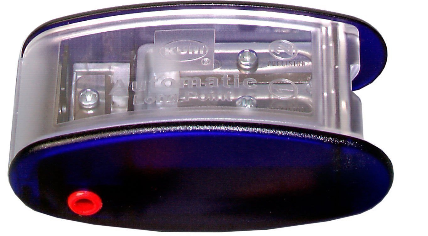 AS2M (1053121), Long Point Sharpener, Sharpens in 2 Steps; 2 Spare Blades Includes. with Lead Pointers for 2 mm and 3.2 mm. Blue only 3-Pack