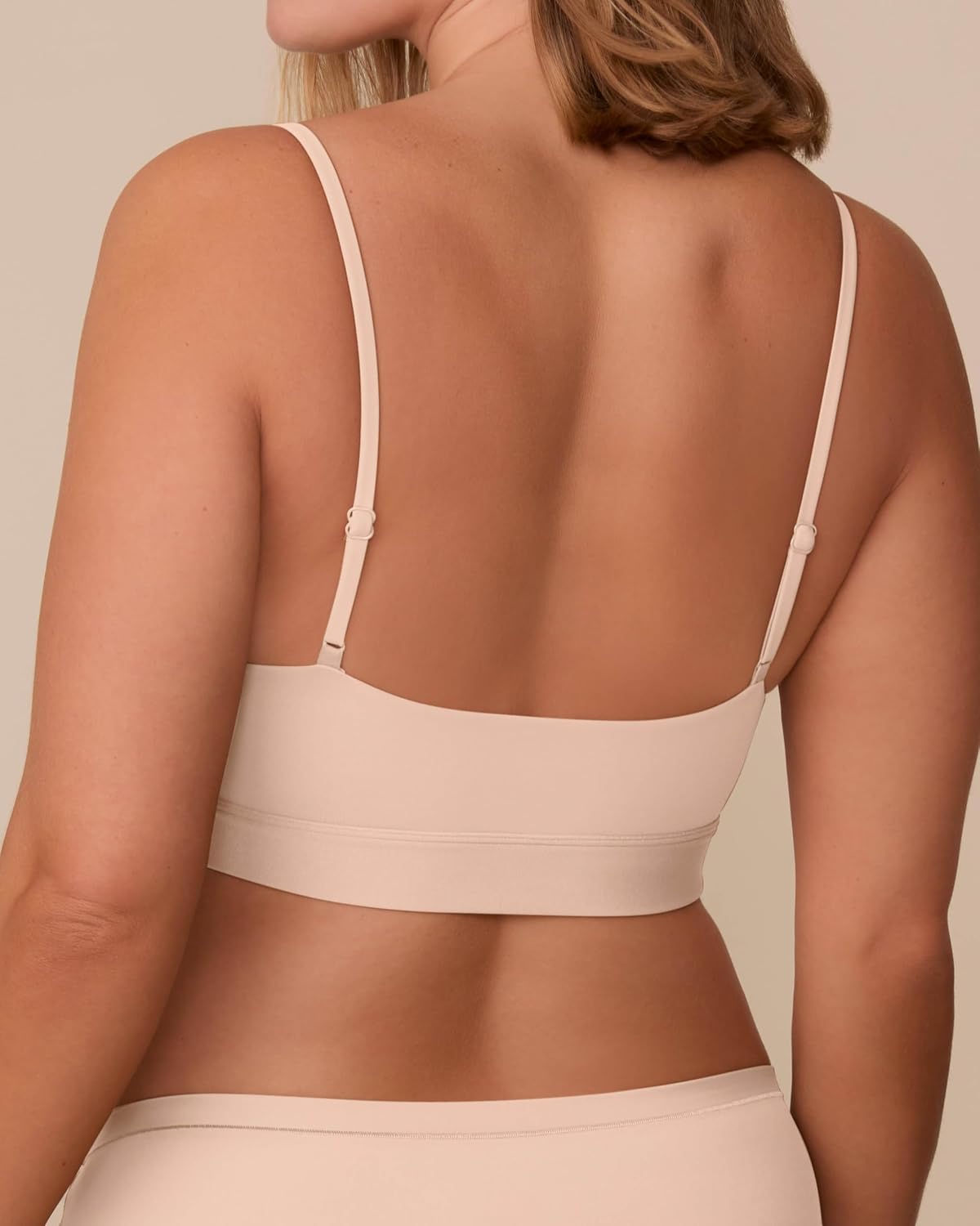 Harper Wilde Bliss Scoop Adjustable Bralette - Soft & Lightweight, Wire-Free Scoop Neck Bralette for Women