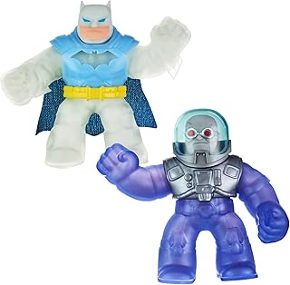Heroes of Goo JIT Zu DC Versus Pack - 2 Stretchy, Squishy Figures with Super Squishy Arctic Armor Batman Versus Super Gooey Mr. Freeze