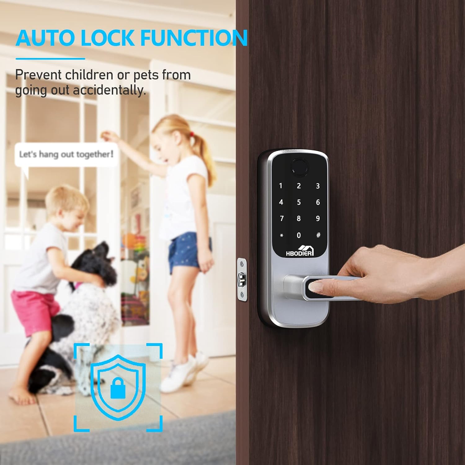 Remote eKey and passcode sharing feature of Hbodier HL-01S Smart Lock