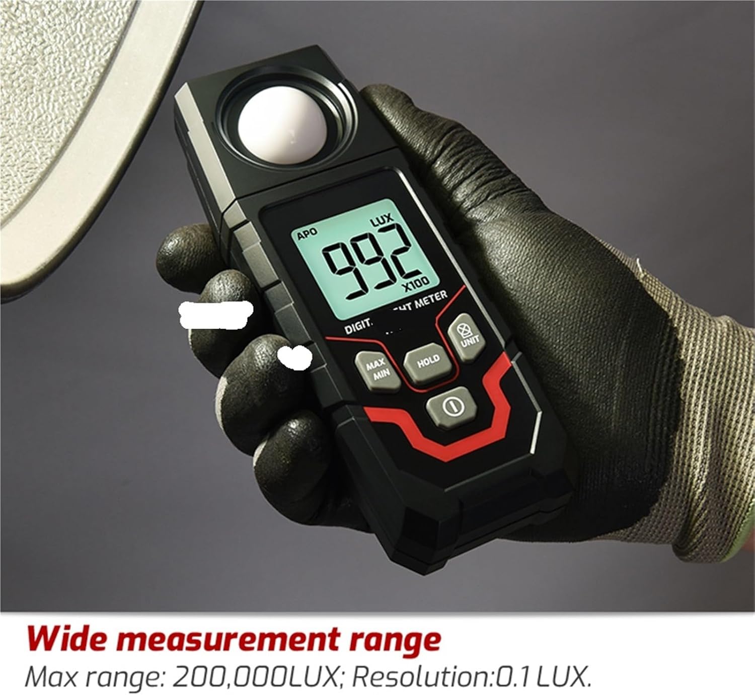 Light Meter, Light Meter Illuminance Lux Multi Functional and High-Precision Integrated Tester Flexible Sensor,Light Meter Photography
