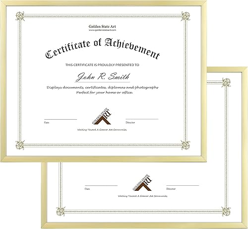 Miniatura 9 de Golden State Art, Marco de fotos de aluminio negro de 8.5 x 11 pulgadas con vidrio real, colección de marcos de fotos de pared de metal