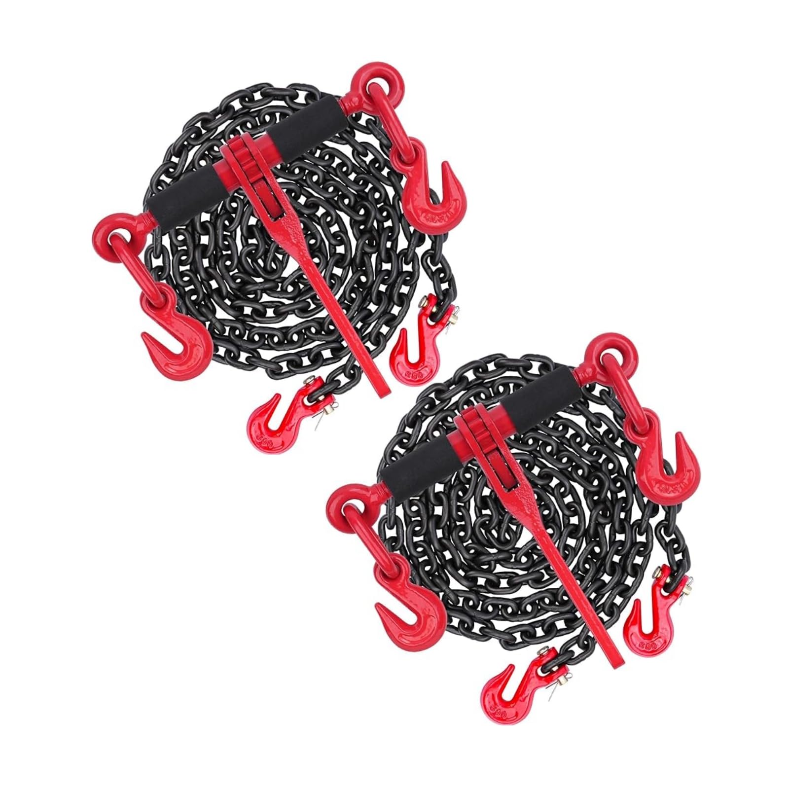 2 Set G80(3/8"-1/2" Chain Binder+3/8" 20Ft Chain)