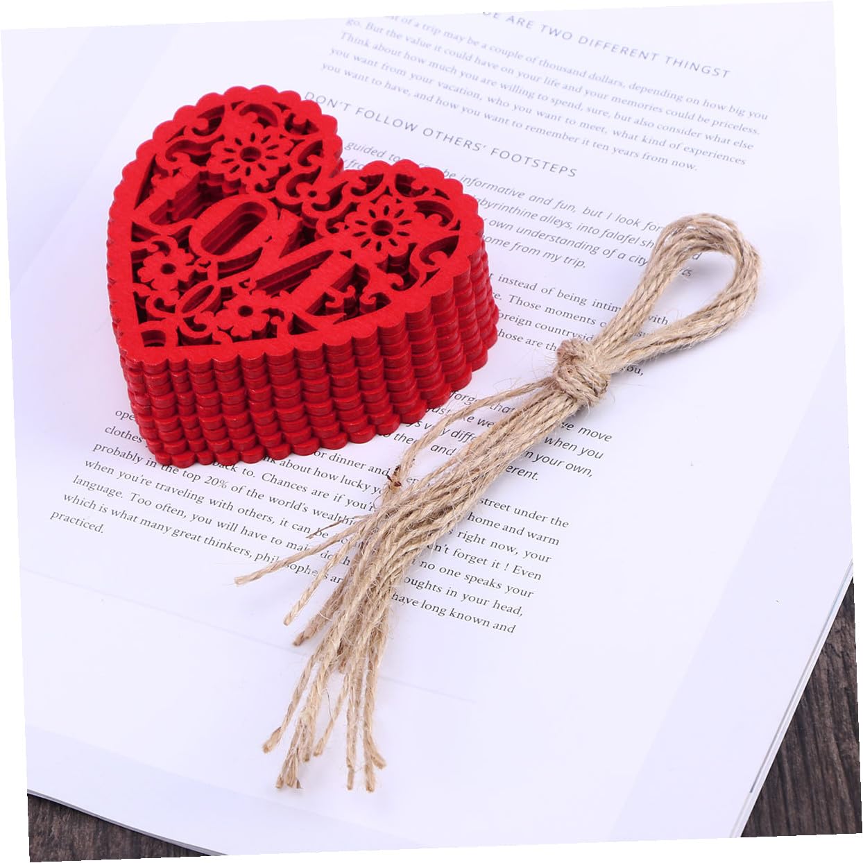 STOBAZA 90stücke Holzherzen Für Dekoration Rote Herz Holzscheiben Für Valentinstag Basteln Und Scrapbooking Unlakierte Holzherzen Aufhängen