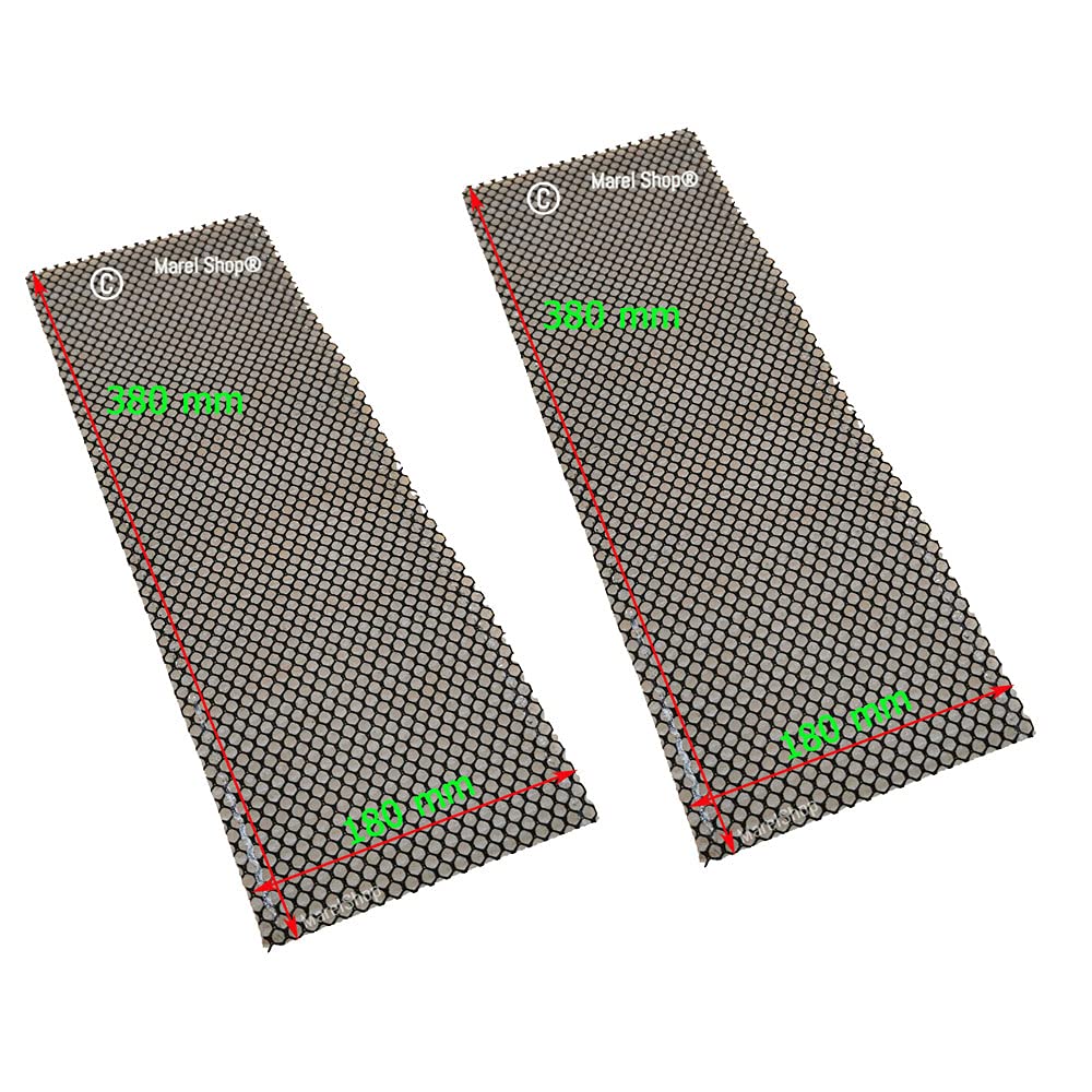 Marel Shop® - Kit 2 pezzi filtri elettrostatici per condizionatore 380 mm x 180 mm ritagliabili