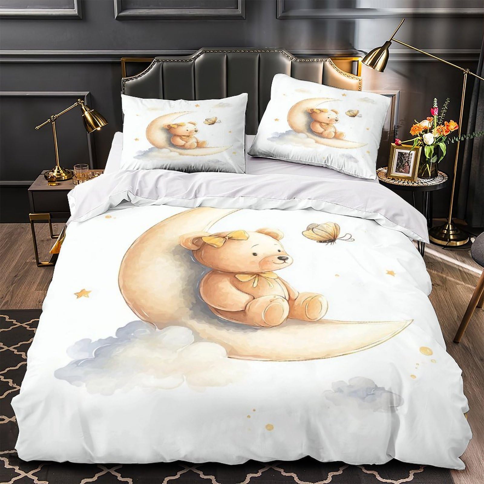 Housse de couette chiot anti-allergique : la parure de lit zippée et douce pour garçon