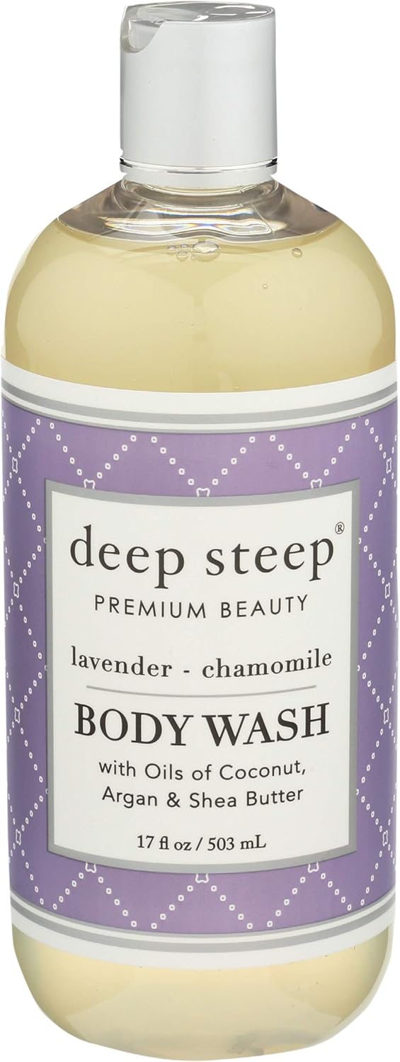 Deep Steep Body Wash Lavender Chamomile Natural, 17 Fl Oz