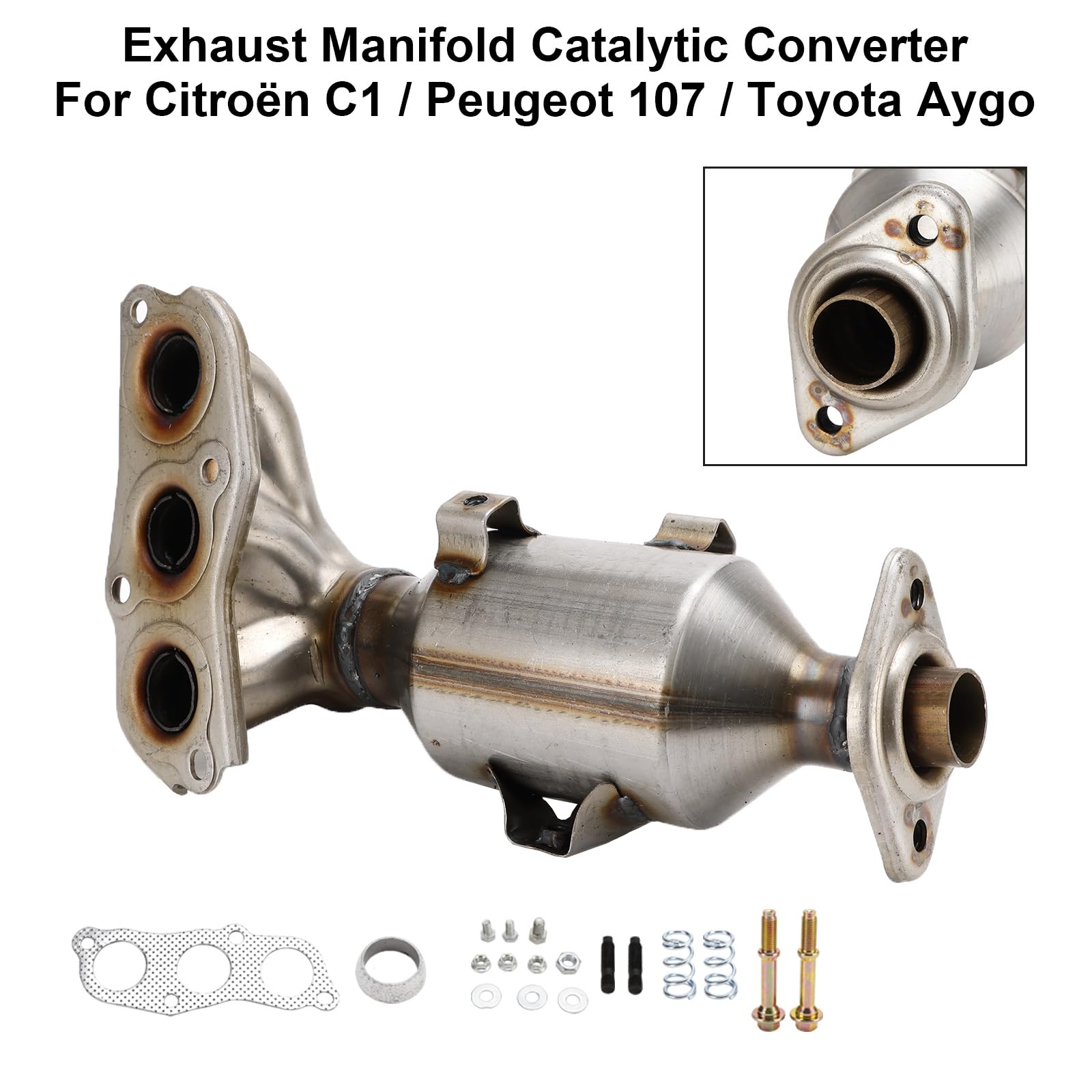 Catalizador 0342K0 para Fit for Toyota Aygo Fit for Citroen C1 Fit for Peugeot 107 2005-2014