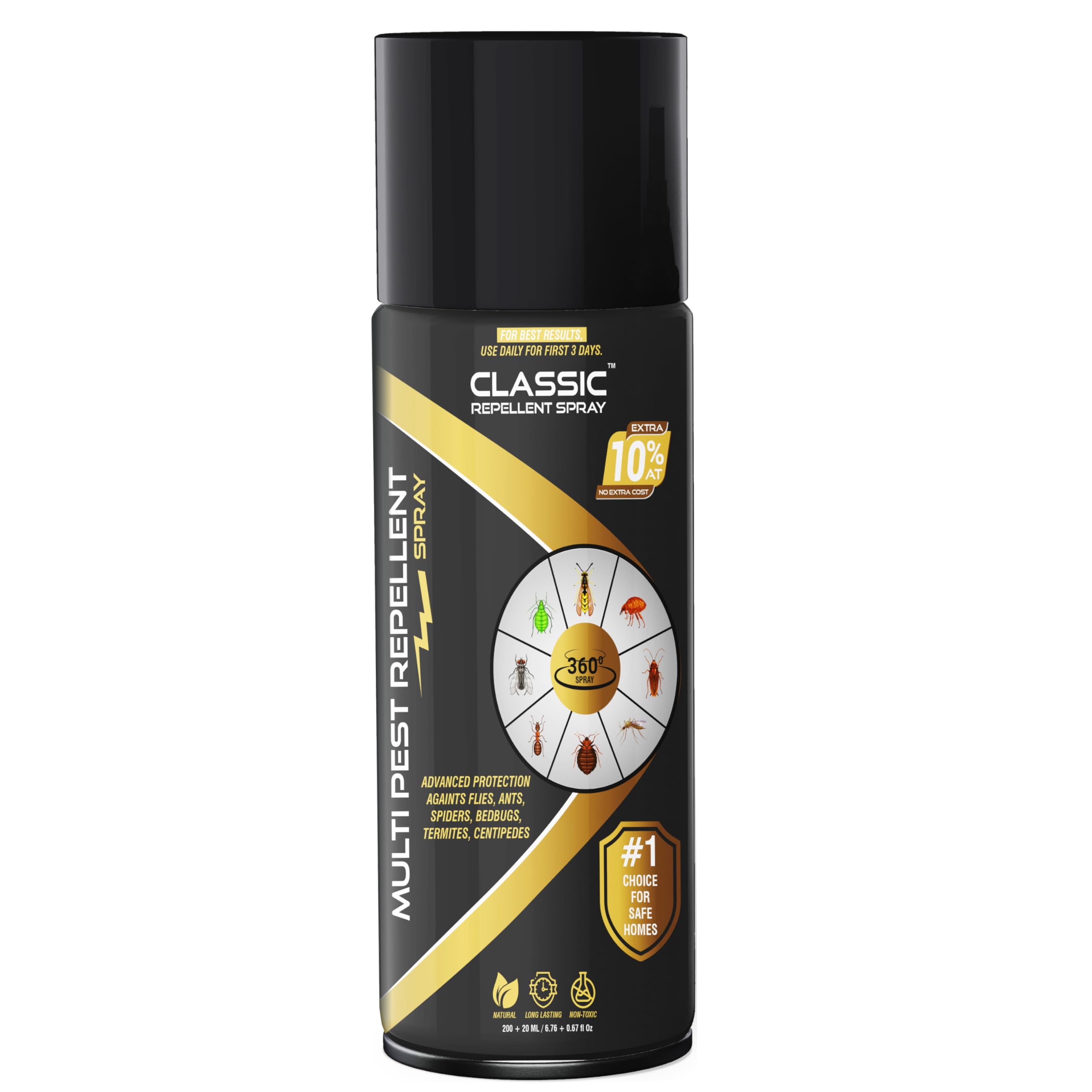 Multi Pest Control for Spiders, Flies, Termites, Centipedes | Herbal, Effective | No Killing, No Poisoning | Long-Lasting Protection for Home & Kitchen