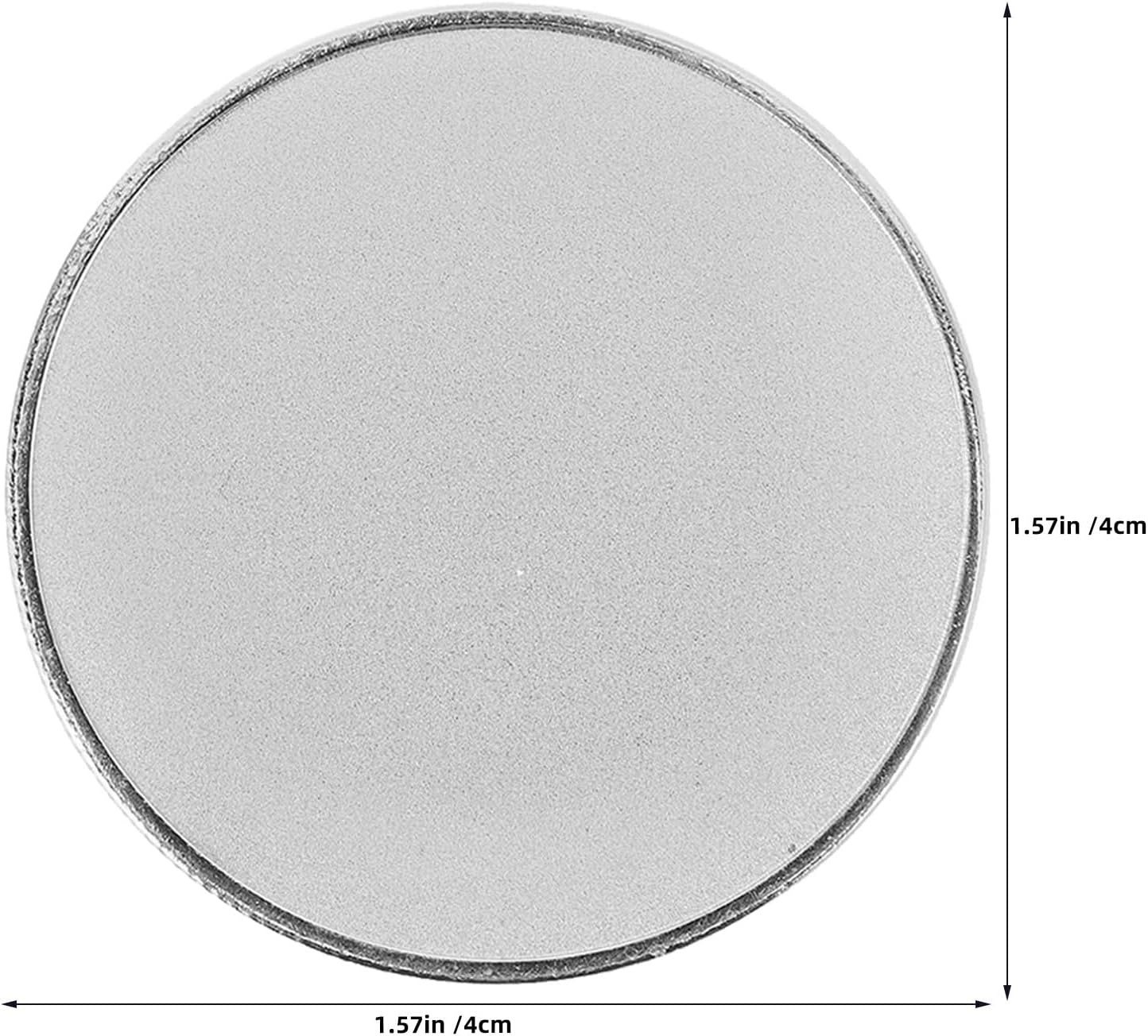 VINTORKY 10Pcs Laser Engraving Blanks Coin - 40mm/1.6" Round Blank Disc for Stamping Engraving DIY Commemorative Coin, Jewelry Or Souvenir Making, Silver