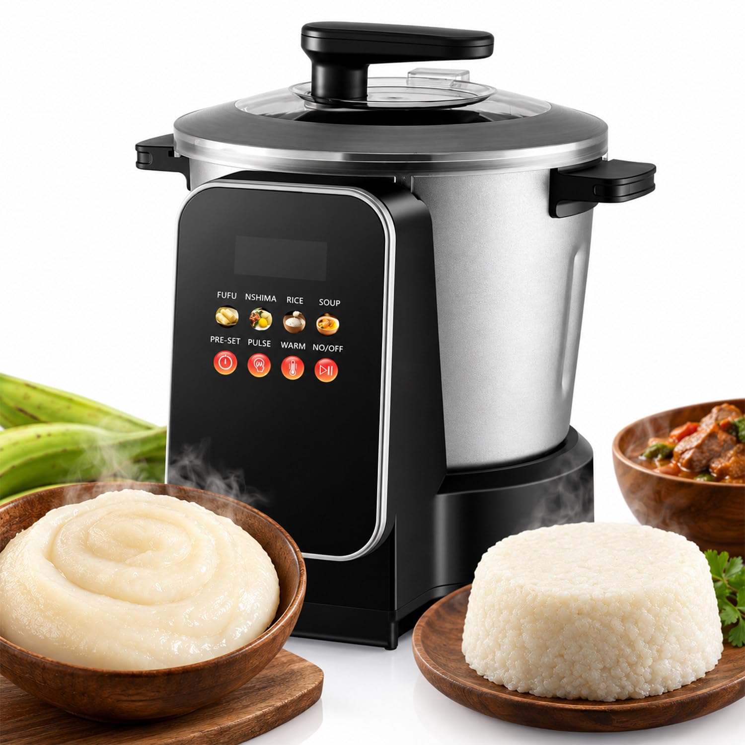 Robot Culinaire Africain, Mélangeur Alimentaire Africaine, Machine à Fufu