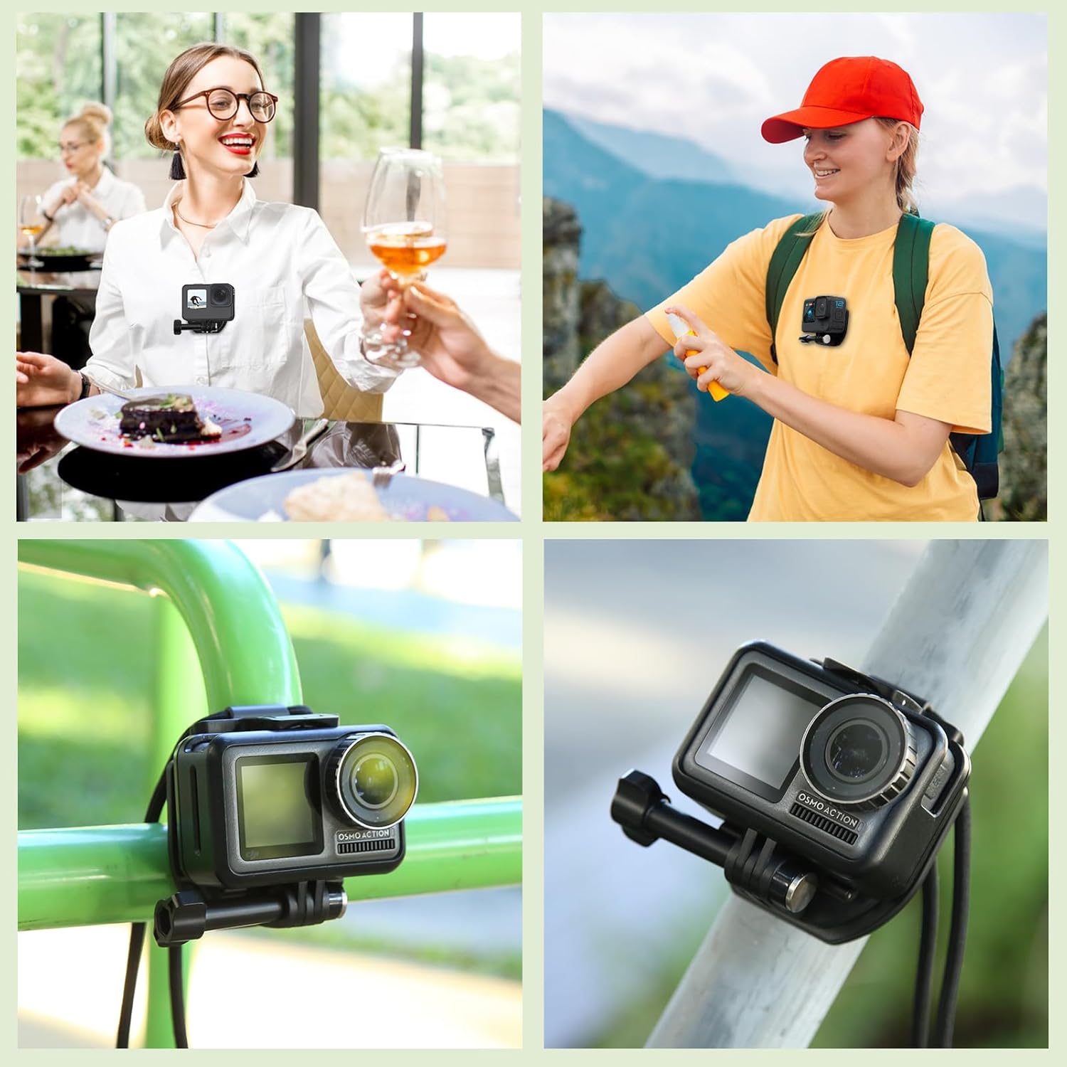 PULUZ Magnetic Chest Mount for Action Camera with Neck Strap and Safety Lanyard, POV Invisible Selfie Necklace Mounting Accessories for GoPro Hero13/12/11/10/9/8 Insta360 DJI and More Action Cameras