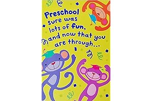 Greeting Card| Preschool Graduation | Adorable Monkeys