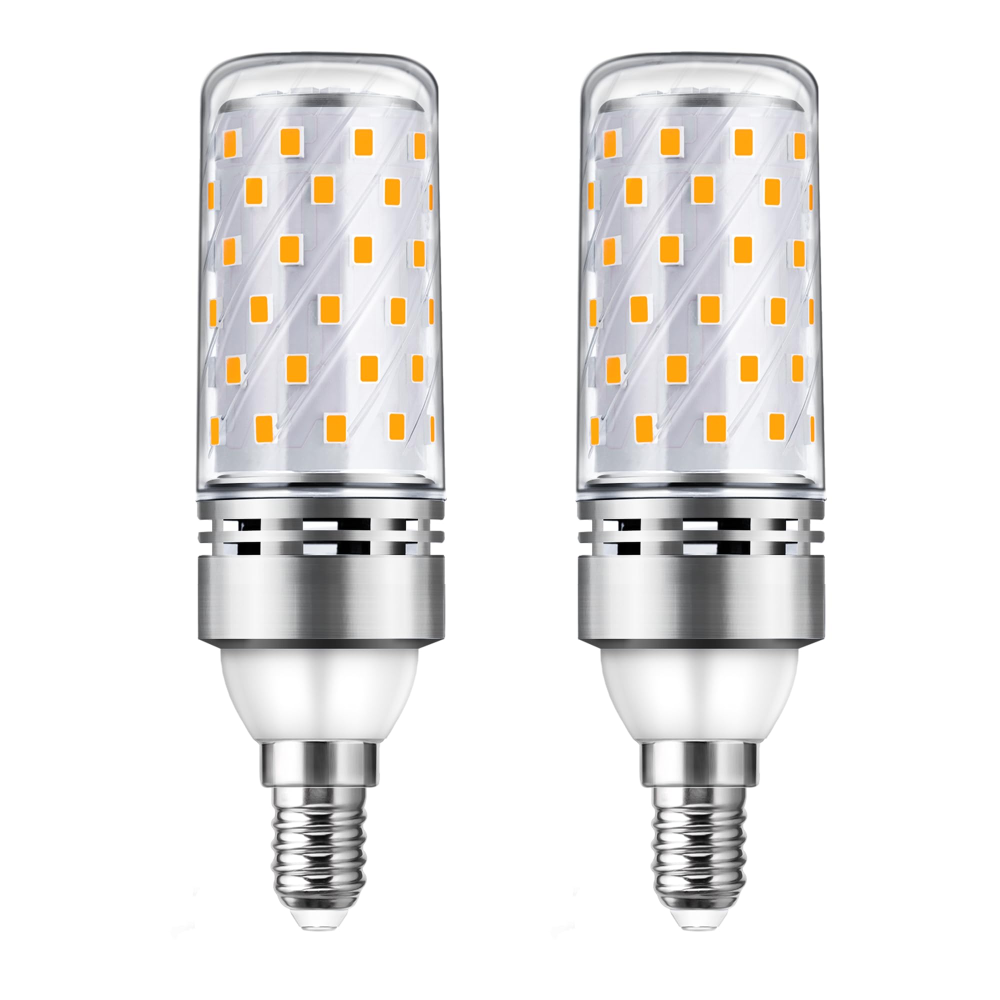 Flaspar Leuchtmittel E14 LED Warmweiß 3000K 1450LM, 12W Ersatz 100W-150W Halogenlampe, AC 230V, Maiskolben LED E14 für Deckenlampe, Nicht Dimmbar, 230V, 2er Pack