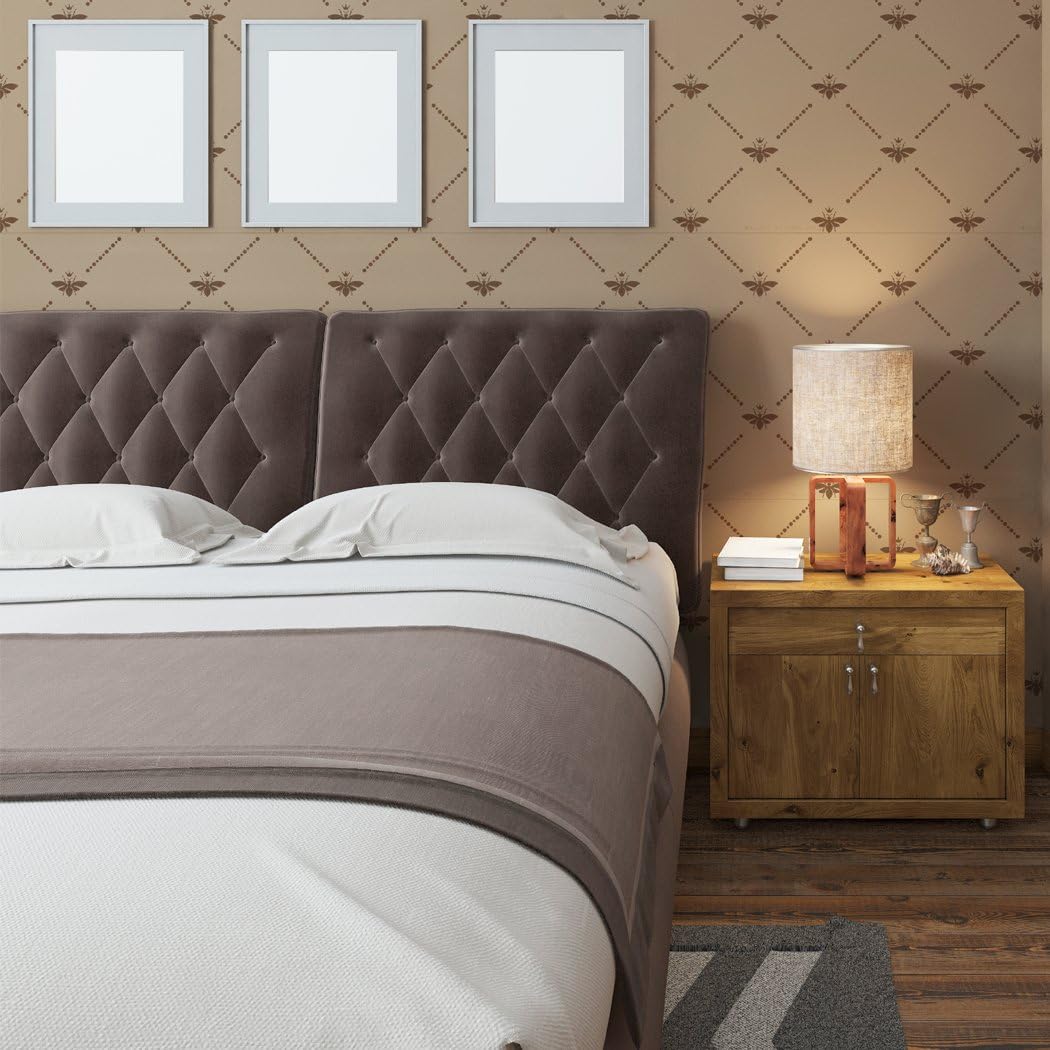 Wall Stencil Trellis Allover Stencils Queen French Bee for DIY Home Decoration