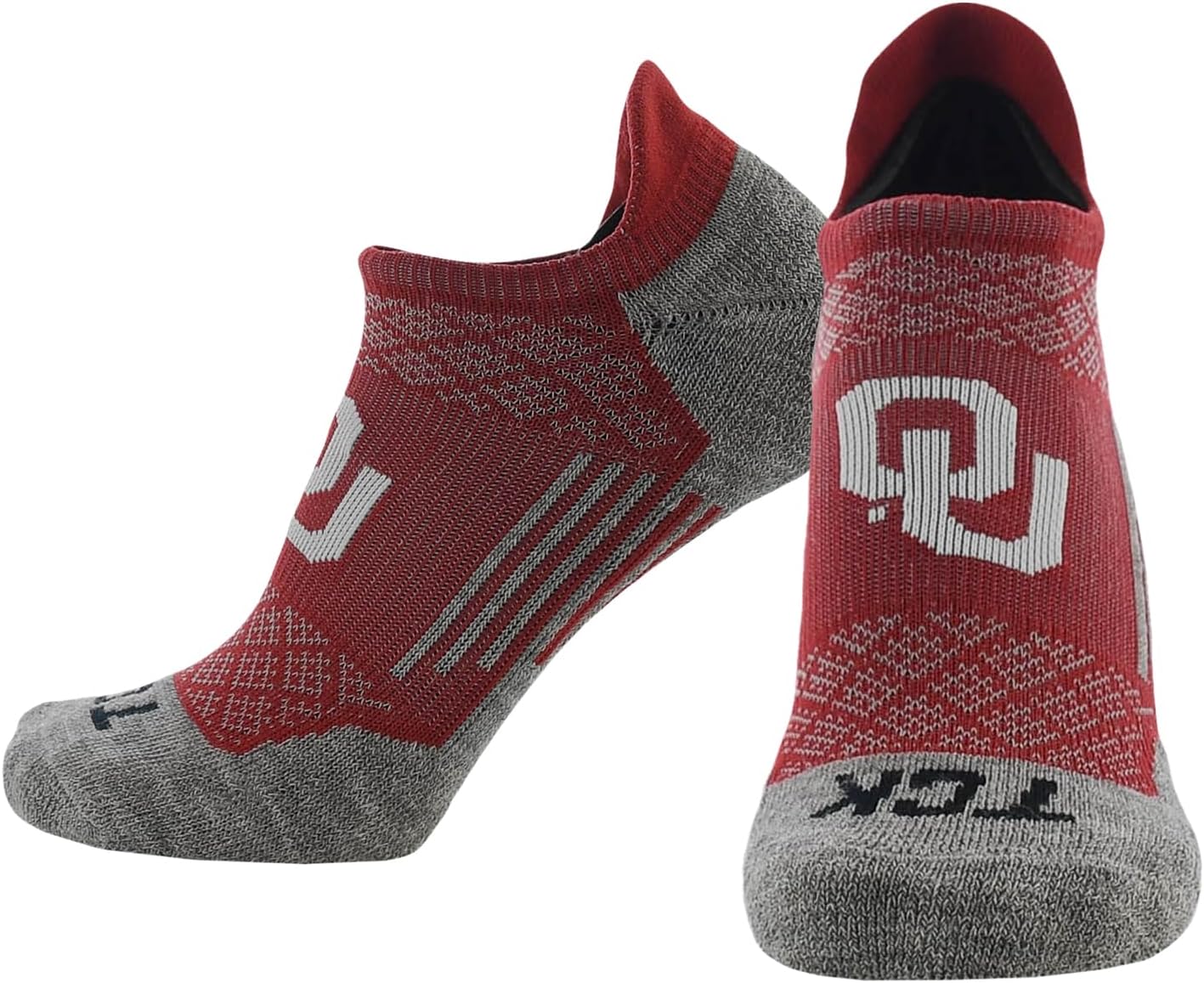 TCK Oklahoma Sooners College Vintage and No-Show Socks - Officially Licensed NCAA Socks for the Ultimate University of Oklahoma Sooners Fan