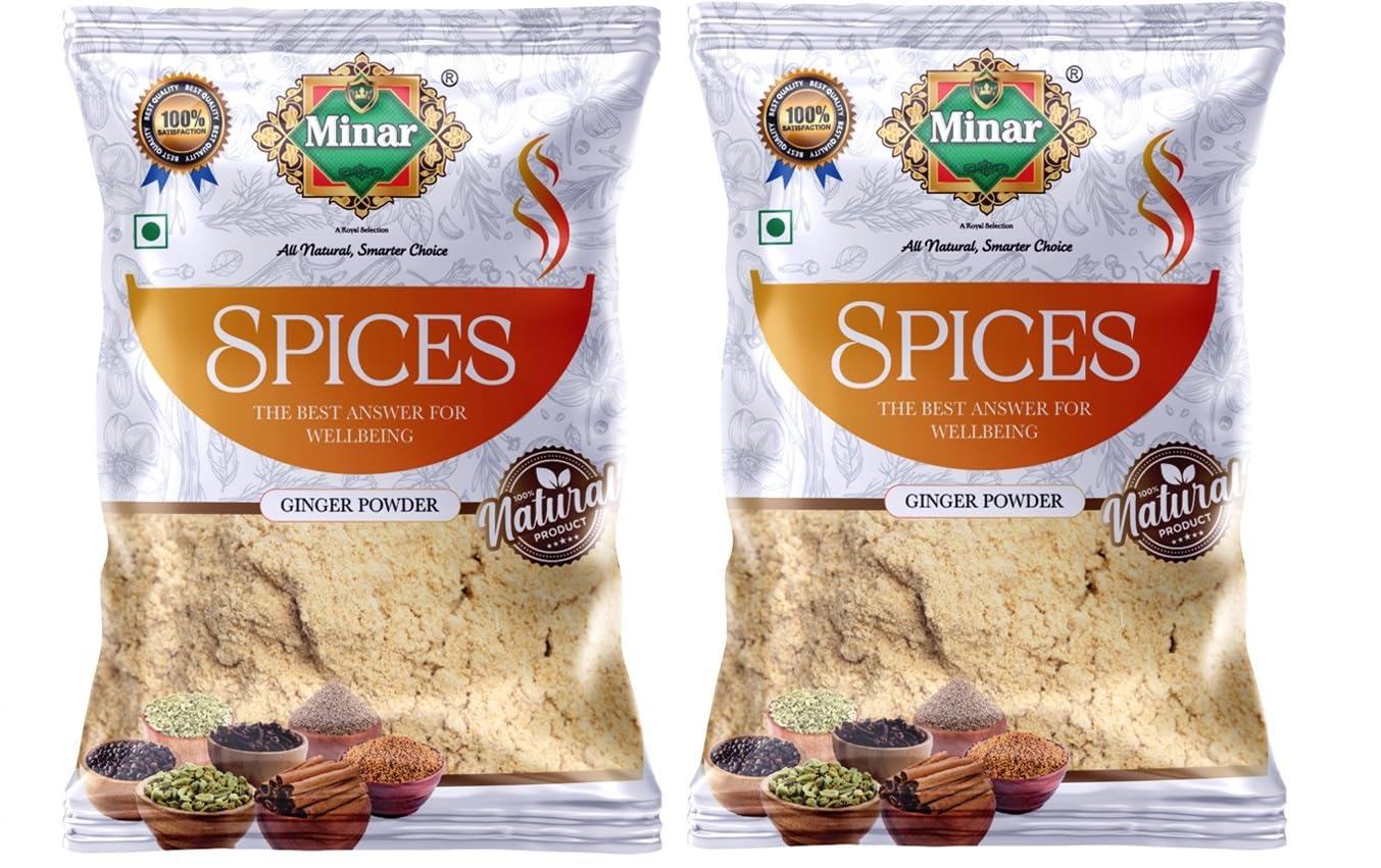 Minar Ginger Powder Adrak Powder, 100g(50gx2) | No Added Color Preservatives…