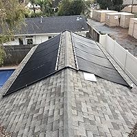 Vista 6 de SolarPoolSupply Panel solar de calentador de piscina de grado industrial: sistema de montaje superior sin tirantes de viento alto y máxima