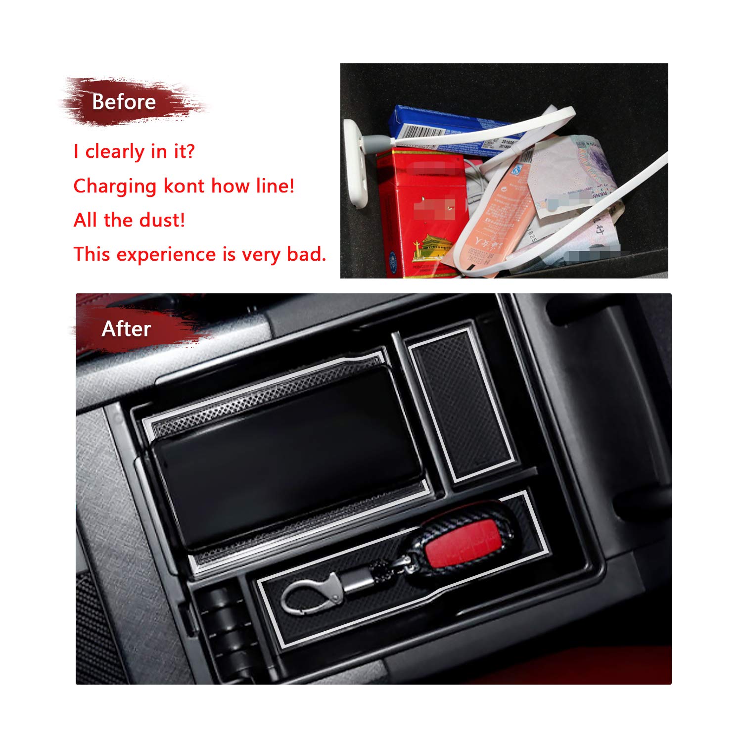 LFOTPP Custom Fits for 2020 2021 Palisade Car Center Console Organizer