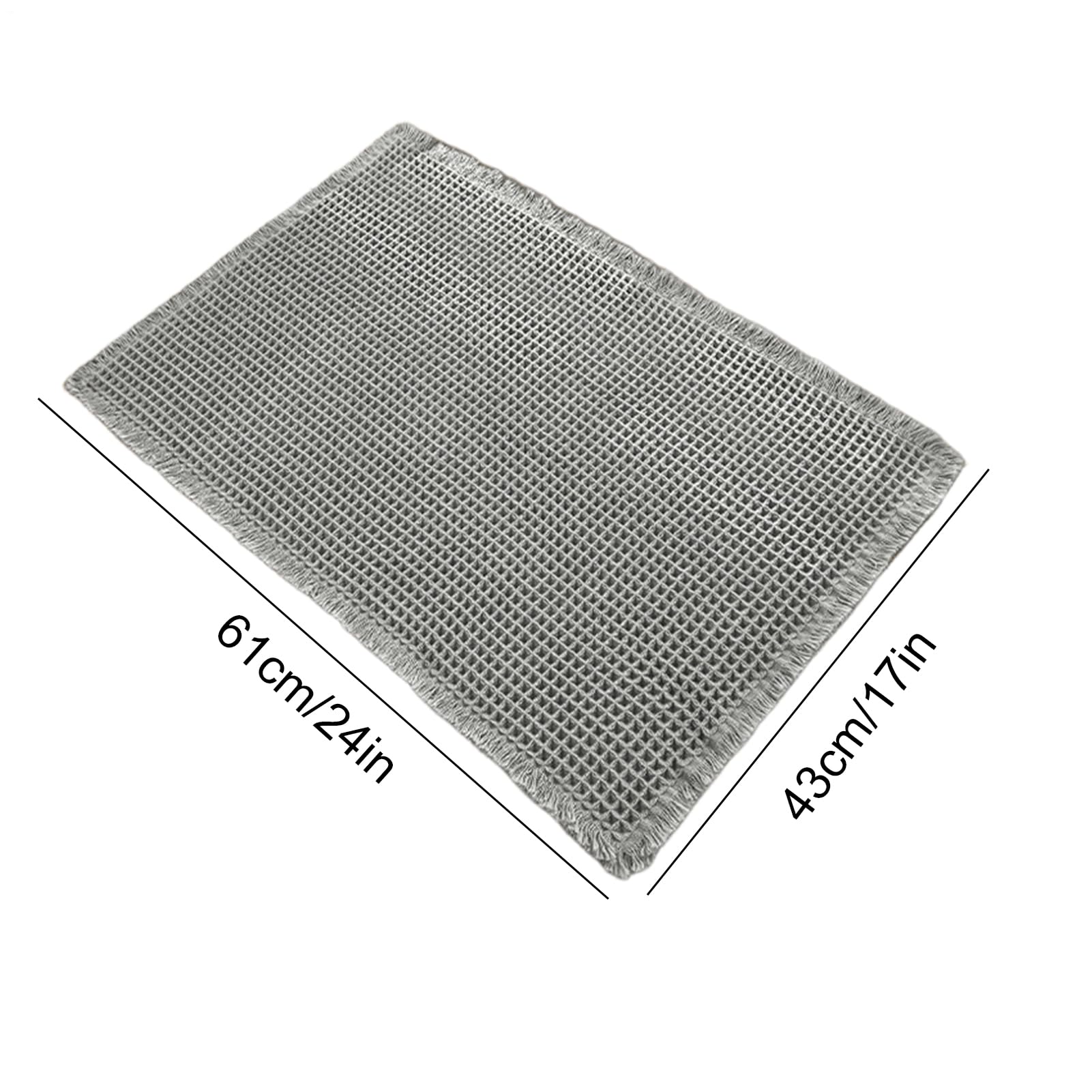Alfombra De Baño - Tapete De Baño | Tapete Antideslizante | Tapete Absorbente Para Bañera | Alfombra Supersuave Para Bañera, Ducha, Cocina, Entrada, Apartamento, Casa De Campo | Almohadilla Lavable A