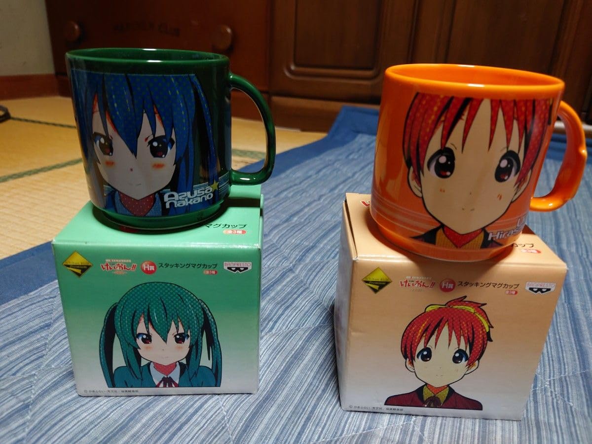 Amazon.co.jp: けいおん スタッキングマグカップ 中野梓、平沢憂2個