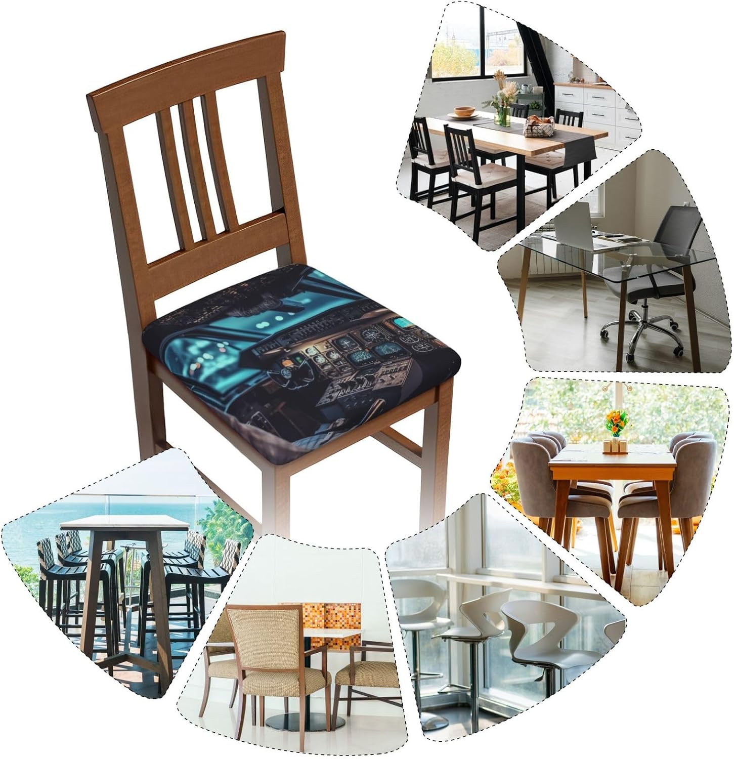 Four Pieces Chair Covers Seat Set Airplane Cockpit1 (1)_看图王 Elastic Dining Chair Cover Washable Chair Seat Protector Soft Removable Stretch Slipcover for Dining Chairs Covers