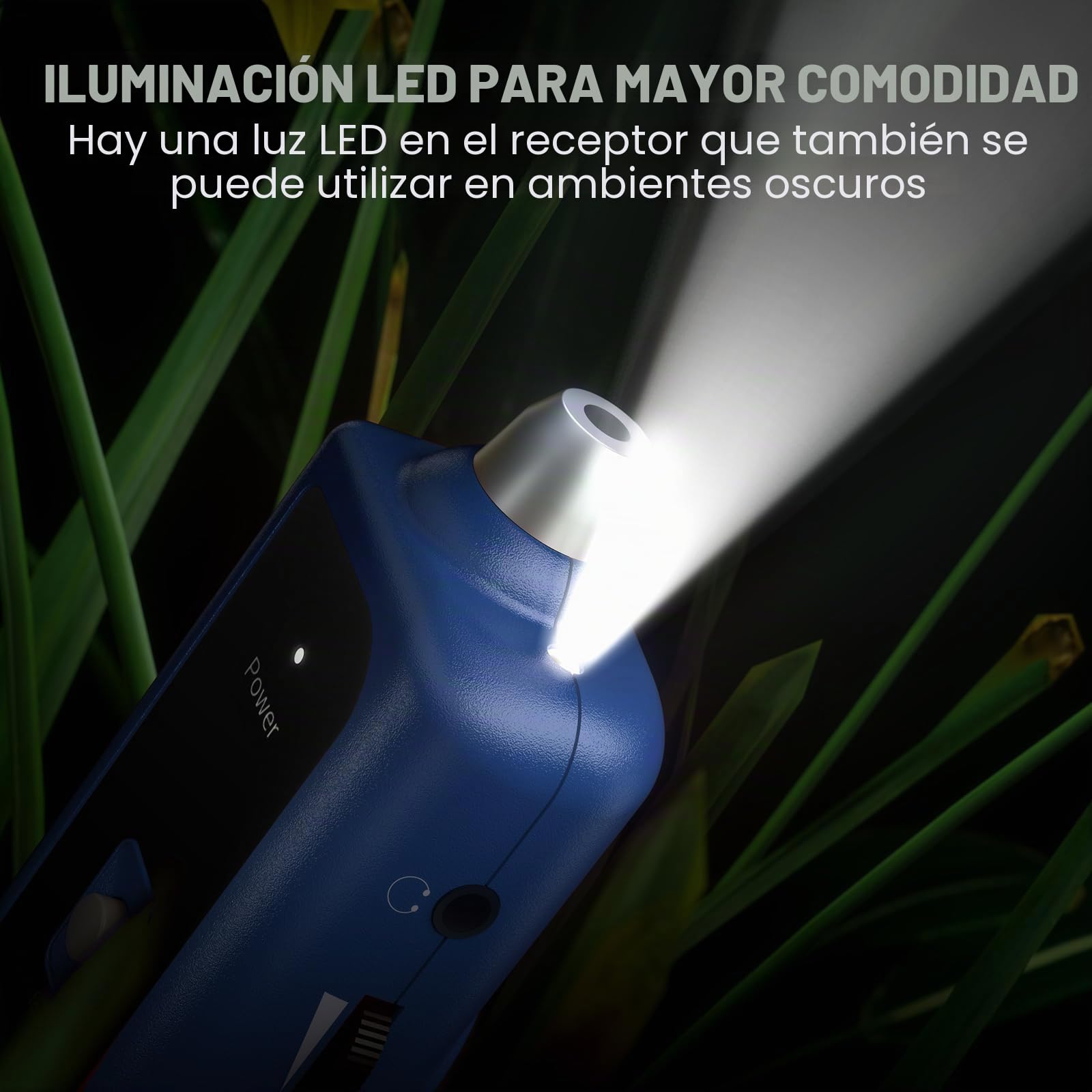 Localizador de cables subterráneo F02 Pro para localizar cables y cables de control, cables de valla de mascotas de hasta 3 pies de profundidad, longitud de 2000 pies con