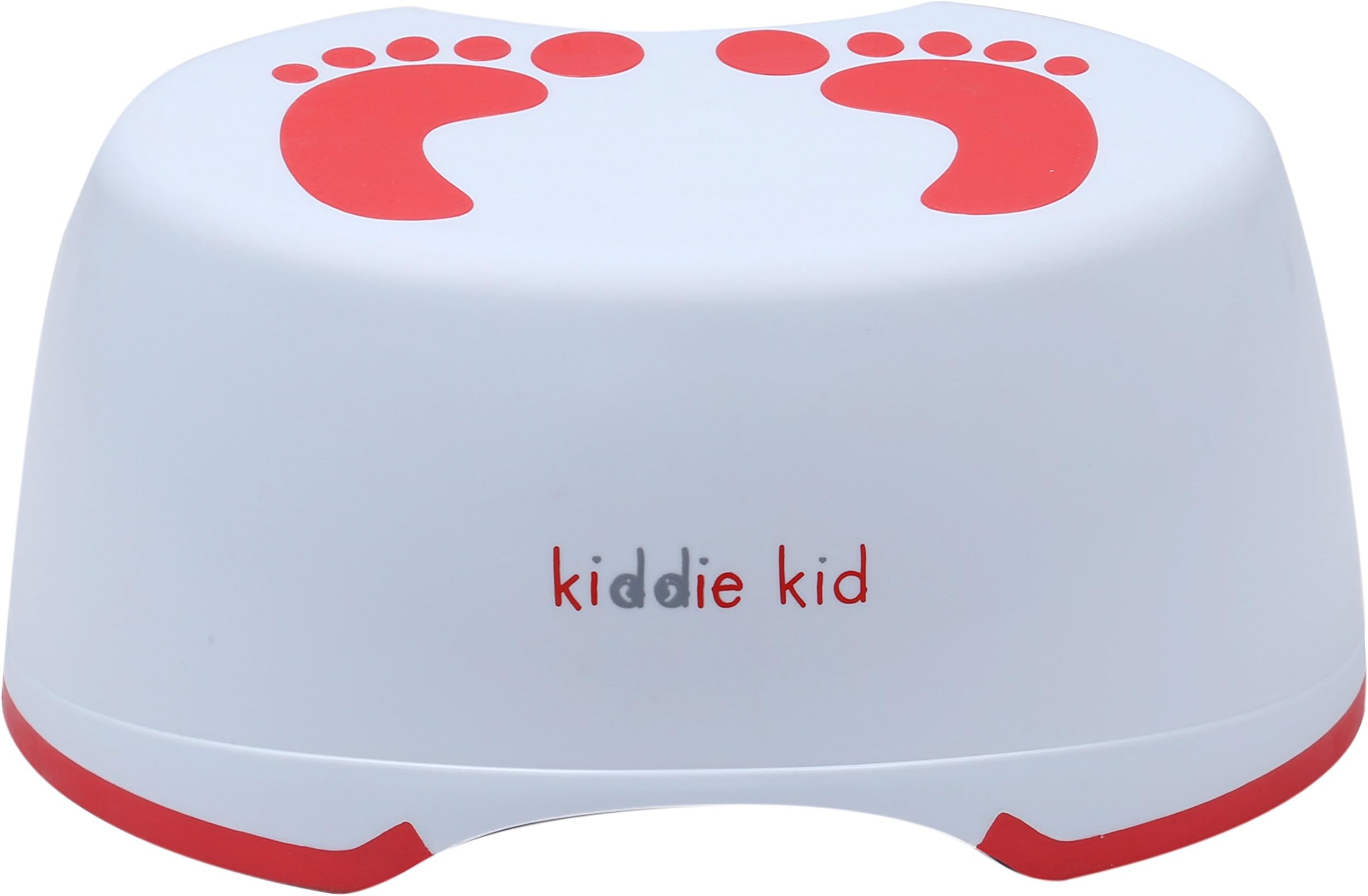 Kiddie Kid- Child Step Stool For Toddlers & Kids (Red Unisex) Comfortable Anti-Slip Stool, Perfect For Toilet Training, Tooth Brushing, Bed Step Or Washing Hands