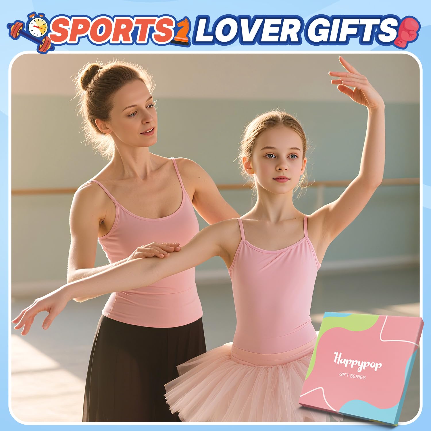 HAPPYPOP Novelty Socks for Teen Kids - Gifts for Gymnasts Cheerleaders Dancers Girls Preteen