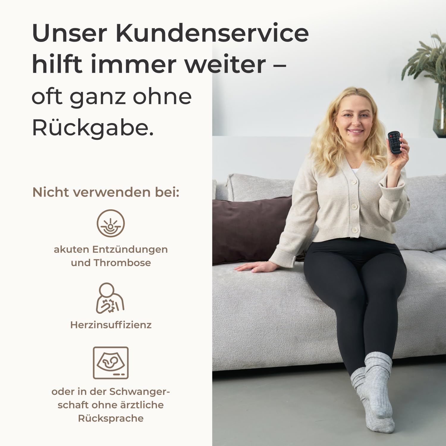 Venen Engel 8 Premium mit Lymph-Flow Arm für den rechten Arm - 8 Luftkammern 6 Massageprogramme fördert die Durchblutung Arme Massagegerät Druckwellen-Massage