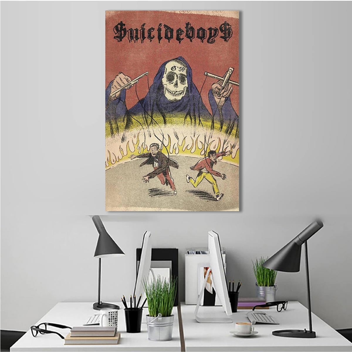 SSXAQWEE Poster Suicideboys Rap Sur Toile – 20x30 Cm – Décoration Chambre Moderne